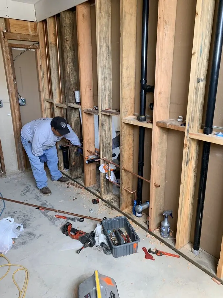 Commercial rough-in plumbing for Gas Line Repair in Dickinson
